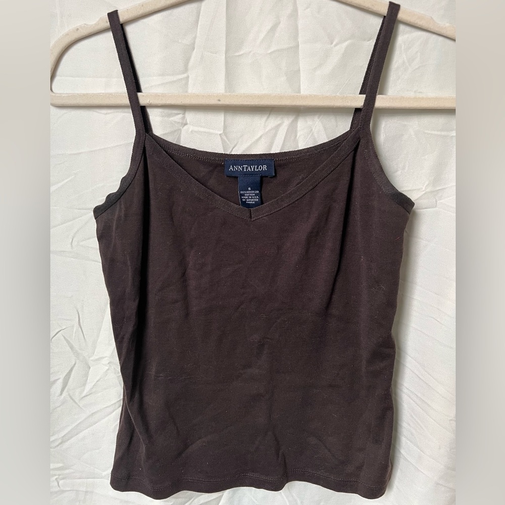 Dark brown vintage 90s y2k Ann Taylor Camisole